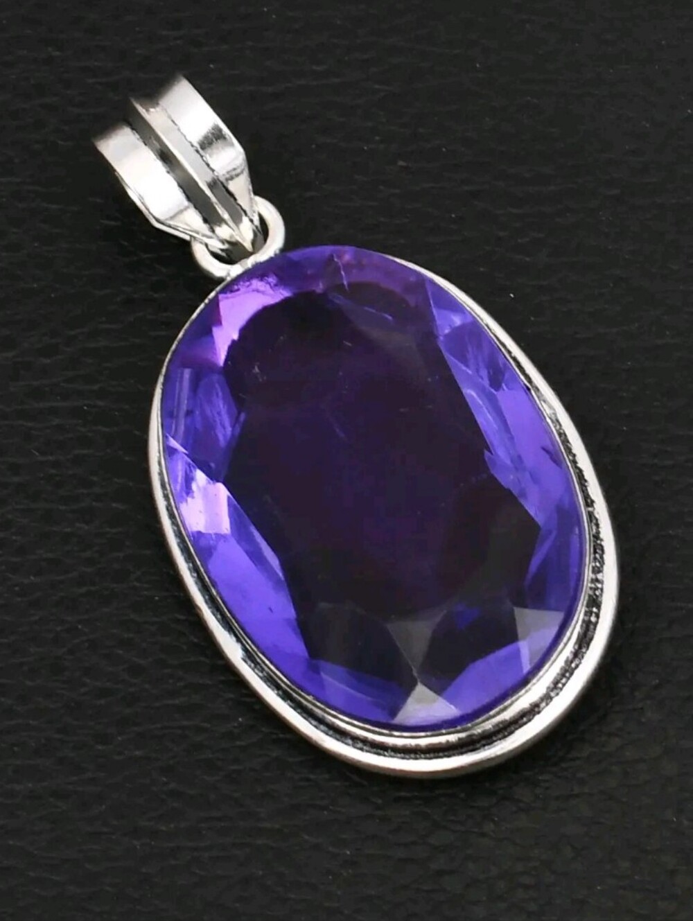 Amethyst Gemstone Jewelry 925 Sterling Silver Handmade Pendant Necklace
